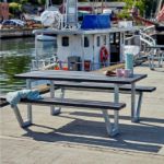 Image de Plus Wega Picknicktisch RePlast Recycling schwarz 177 cm