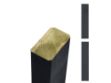 Plus Premium Leimholzpfosten NTR-A 4,5 x 9 x 238 cm schwarz