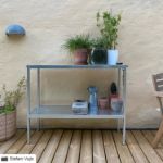 Bild von Plus Pflanztisch Gärtnertisch Stahl verzinkt 110 x 40 x 90 cm