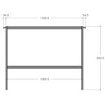 Bild von Plus Pflanztisch Gärtnertisch Stahl verzinkt 110 x 40 x 90 cm