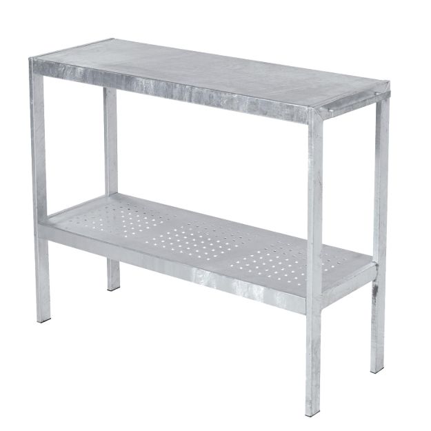 Bild von Plus Pflanztisch Gärtnertisch Stahl verzinkt 110 x 40 x 90 cm