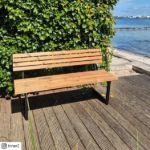Image de Plus Relax Bank 150 cm ThermoWood - schwarz