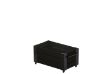 Plus Cubic rollender Blumenkasten 87 x 50 x 45 cm schwarz-schwarz