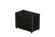 Plus Cubic rollender Blumenkasten 87 x 50 x 70 cm schwarz-schwarz