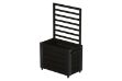 Plus Cubic rollender Raumteiler Rankkasten 87 x 50 x 155 cm schwarz-schwarz