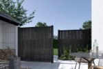 Plus Tangent Einzeltor Gartentüre weiss 95 x 140 cm mit Beschlägen