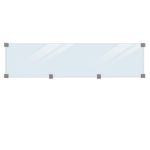 Image de Plus Artura WPC Zaun mit Klarglas 180 x 175 cm