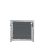 Bild von Plus Artura WPC Tor 115 x 95 cm mit Pfosten - Anschlag links