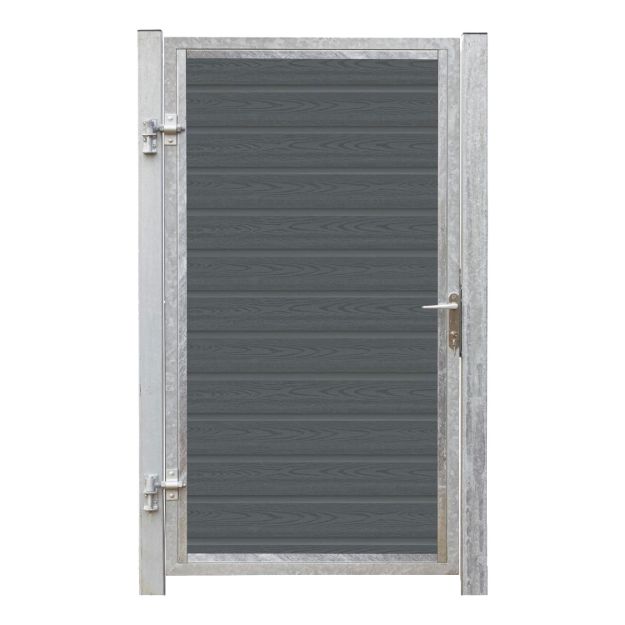 Image de Plus Artura WPC Tor 115 x 175 cm mit Pfosten - Anschlag links