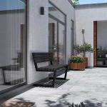 Image de Plus Relax Bank 150 cm ThermoWood schwarz - schwarz