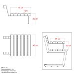Bild von Plus Relax Hängetisch 40 cm ThermoWood schwarz - schwarz
