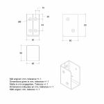 Immagine di Plus Cubic Balkenbeschlag für 4,5 ×  9 cm Pfosten schwarz - 2er Pack