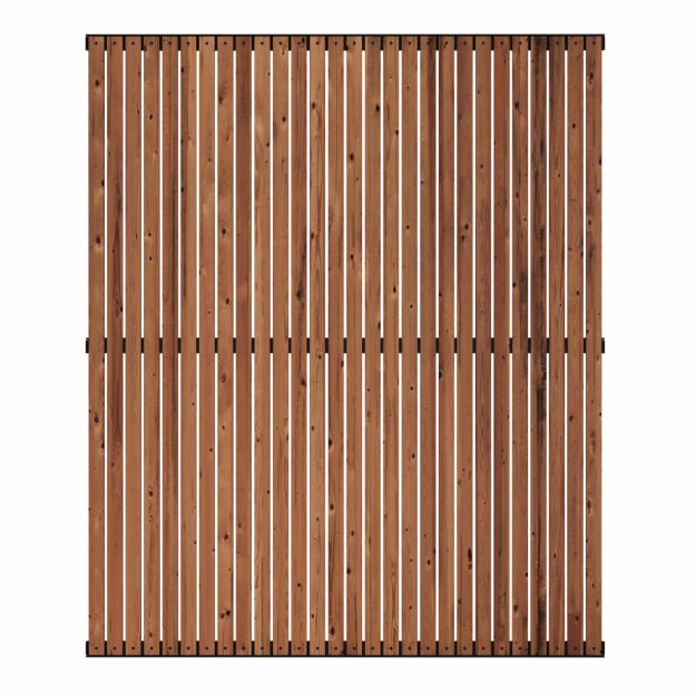 Bild von Plus Saga Sichtschutz-Zaun ThermoWood 150 × 180 cm