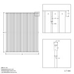 Bild von Plus Saga Sichtschutz-Zaun ThermoWood 150 × 180 cm
