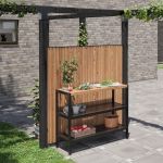 Bild von Plus Saga Sichtschutz-Zaun ThermoWood 150 × 180 cm