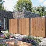 Bild von Plus Saga Sichtschutz-Zaun ThermoWood 150 × 180 cm