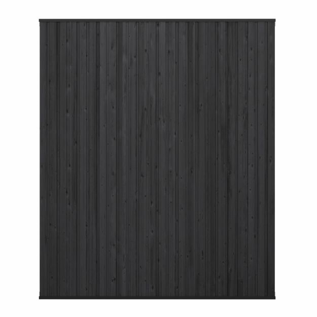 Bild von Plus Noor Sichtschutz-Zaun schwarz 150×178 cm