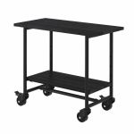 Immagine di Plus Urban rollbarer Picknick-Pflanztisch-Grilltisch schwarz / schwarz 100 cm