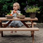 Bild von Plus Tiny - Kinder Picknicktisch Kombimöbel 90 cm ThermoWood