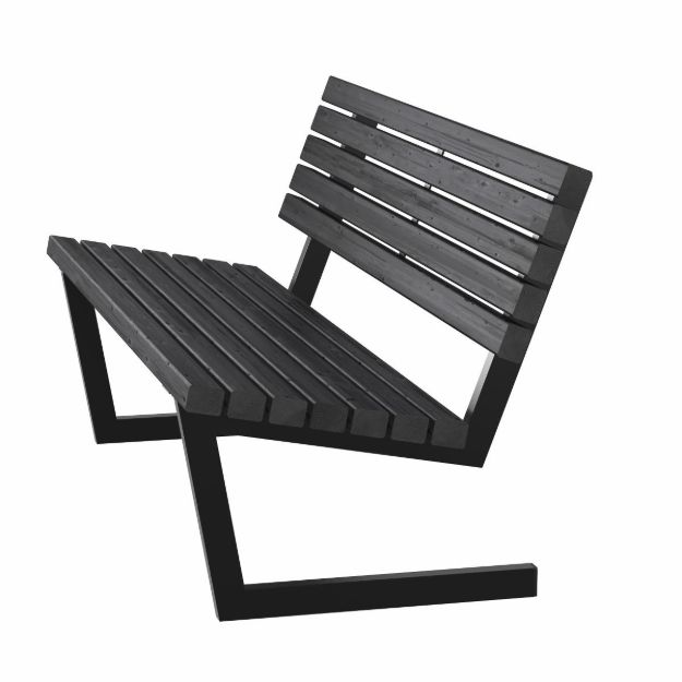 Bild von Plus Siesta Living Sofa 150 cm schwarz - schwarz