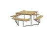 Plus Twist Sitzgruppe Picknicktisch Thermowood 204 cm