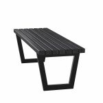 Image de Plus Siesta Living Bank und Tisch Möbel 150 cm schwarz - schwarz