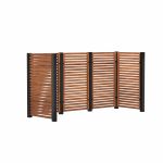Image de Plus Tokyo Mülltonnenverkleidung - 3 Tonnen - ThermoWood - schwarz 281 cm