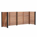 Bild von Plus Tokyo Mülltonnenverkleidung - 4 Tonnen - ThermoWood - schwarz 384 cm