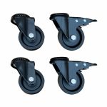 Bild von Plus Living rollender Pflanzkasten schwarz - schwarz 87 x 50 x 65,5 cm
