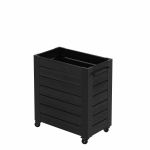 Image de Plus Cubic rollender Blumenkasten 87 x 50 x 98 cm schwarz-schwarz
