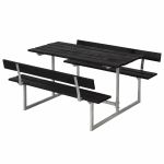 Immagine di Plus Rückenlehne Kiefer-Fichte schwarz 118 cm für Basic Kinder-Picknicktisch