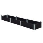 Image de Plus Pipe Hochbeet 80 x 400 x 36 cm hoch schwarz