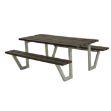 Plus Wega Picknicktisch RePlast Recycling schwarz 177 cm