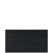 Plus Plank Profilzaun mit Abschlussbrett 174 x 91 cm PEFC schwarz