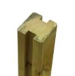 Plus Profilpfosten 2 Nut 9 x 9 x 268 cm NTRA PEFC druckimprägniert