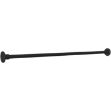 Plus Fitness Reckstange 120 cm schwarz mit Montageplatte