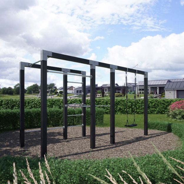 Plus Cubic Outdoor Fitness 380 cm - Model 3 - schwarz