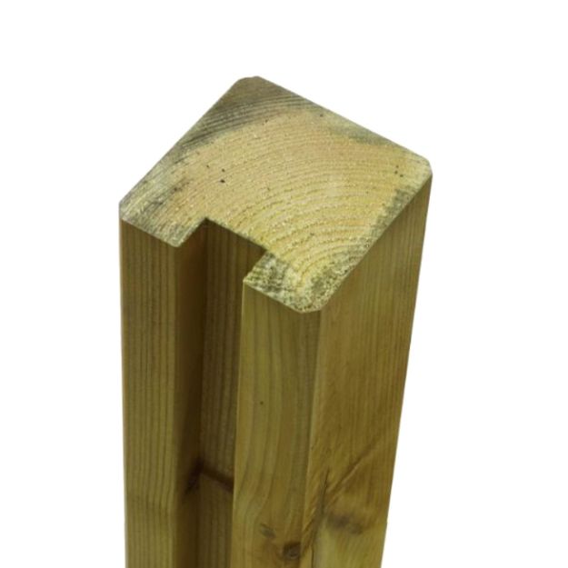 Plus Abschlusspfosten Profilpfosten 1 Nut 9 x 9 x 188 cm NTRA PEFC druckimprägniert
