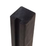 Plus Abschlusspfosten Profilpfosten 1 Nut 9 x 9 x 268 cm NTRA PEFC schwarz