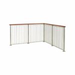 Plus Basic Geländersystem 90 x 98 cm mit Mahagoni handlauf		 freigestellt