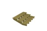 Image de Plus Aussentreppe druckimprägniert 3-stufig Terrassentreppe 19 Grad - 180 x 118 x 42 cm