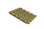 Immagine di Plus Aussentreppe druckimprägniert 5-stufig Terrassentreppe 19 Grad - 180 x 196 x 68 cm