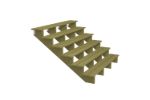 Bild von Plus Aussentreppe druckimprägniert 6-stufig Terrassentreppe 34 Grad - 180 x 151 x 105 cm