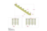 Image de Plus Aussentreppe druckimprägniert 7-stufig Terrassentreppe 34 Grad - 180 x 176 x 122 cm