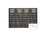 Immagine di Plus Silence Gartentor Doppeltor umbragrau 200 x 140 cm mit Beschlägen