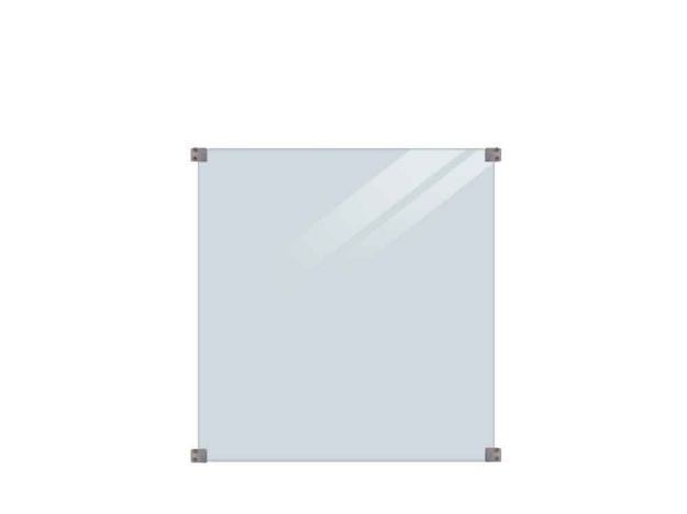 Image de Plus Verbundglaszaun Klarglas 90 x 91 cm für quadratische Pfosten