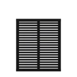 Immagine di Plus Harmoni Zaun schwarz 120 x 140 cm