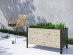 Bild von Plus Pflanzkasten Blumenkasten Classic Stahl-Kiefer-Fichte natur 83 cm