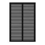 Immagine di Plus Harmoni Sichtschutz-Zaun schwarz 120 x 180 cm