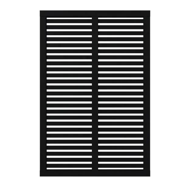 Immagine di Plus Harmoni Sichtschutz-Zaun schwarz 120 x 180 cm